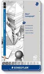 Staedtler Ołówki szkicowe Lumograph 6B-4H