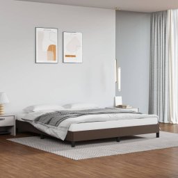  vidaXL vidaXL Rama łóżka, brązowe, 180x200 cm, obite sztuczną skórą
