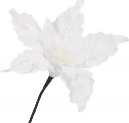  Springos Gwiazda betlejemska, sztuczny kwiat, poinsecja biała UNIWERSALNY