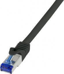  LogiLink LogiLink C6A023S kabel sieciowy Czarny 0,5 m Cat6a S/FTP (S-STP)