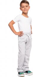  RENNWEAR Spodnie dresowe długie proste melanż szary 116-122 cm