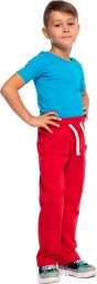  RENNWEAR Spodnie dresowe długie proste czerwony 140-146 cm