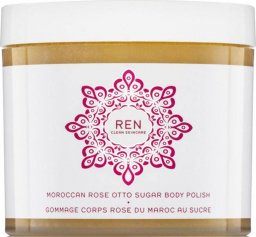 Ren Clean Skincare Moroccan Rose Otto Sugar Body Polish odżywczy peeling do ciała z olejkiem różanym 330ml