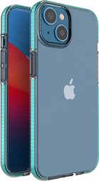  Hurtel Spring Case etui iPhone 14 silikonowy pokrowiec z ramką jasnoniebieskie