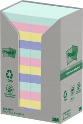 Post-It 3M Ekologiczne karteczki samoprzylepne Post-it®, NATURE, pastelowe, 38x51mm, 24x100 kart.