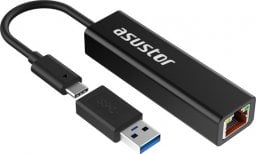 Adapter USB Asustor Asustor AS-U2.5G2, USB3.2 Gen 1 type-c to 2.5GBASE-T Adapter (with USB-C to A Adapter)