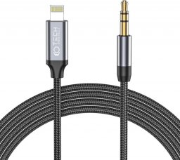 Kabel USB Tech-Protect Lightning - mini Jack 3.5 mm 1 m Czarny (9490713929087)