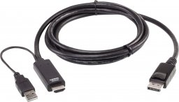 Przełącznik Aten Aten 2L-7D02HDP True 4K 1.8M HDMI to DisplayPort Cable