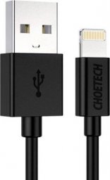 Kabel USB Choetech USB-A - Lightning 1.2 m Czarny (IP0026)