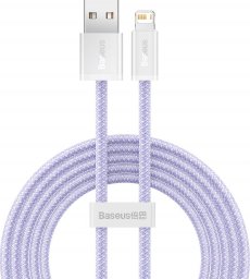 Kabel USB Baseus USB-A - Lightning 2 m Fioletowy (CALD040105)