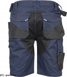  CERVA DAYBORO szorty - męskie spodnie robocze, odblaskowe elementy, 100 % TRIFIBETEX - ciemnobrązowy 56