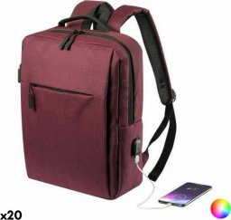 Plecak vudknives Plecak na laptopa i tableta z wyjściem USB VudKnives 146473 Poliester 600D (20 Sztuk) - Czerwony