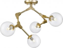 Lampa sufitowa Zumaline Sufitowa lampa regulowana Deimos złota szklane kule nad stół
