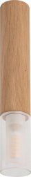 Lampa sufitowa Zumaline Sufitowy downlight minimalistyczny Madera okrągły drewno