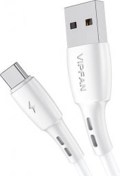 Kabel USB Vipfan USB-A - USB-C 3 m Biały (X05TC-3m-white)