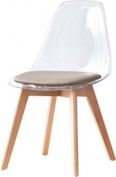  DKD Home Decor Krzesło do Jadalni DKD Home Decor Beżowy Drewno Poliwęglany (54 x 47 x 81 cm)