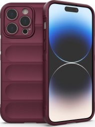  Hurtel Magic Shield Case etui do iPhone 14 Pro Max elastyczny pancerny pokrowiec burgundowy