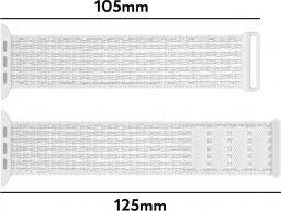  Alogy Alogy Nylon Strap Pasek z rzepem do Apple Watch 1/2/3/4/5/6/7/8/SE/Ultra (42/44/45/49mm) Biały uniwersalny