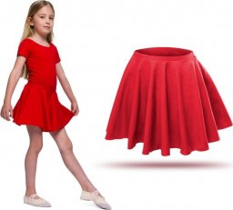  RENNWEAR Rozkloszowana spódniczka z koła - czerwona 116-122 cm