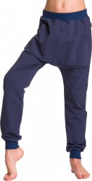  RENNWEAR Spodnie pumpy dresowe dziecięce - jeansowy 116-122 cm
