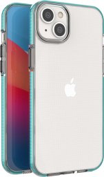  Hurtel Spring Case etui iPhone 14 Plus silikonowy pokrowiec z ramką jasnoniebieskie
