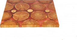  Wood & Resin Blat żywiczny z plastra drewna PDOB_104722_Z00 Żywica epoksydowa 69 cm x 92 cm x 3,5 cm | Szlifowany, Lakierowany spód (matowy), Brokat