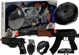 LeanToys Zestaw Policjanta S.W.A.T Pistolety Kask