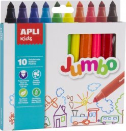  Apli Kids Flamastry Jumbo Apli Kids - 10 kolorów