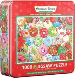 Eurographics Puzzle 1000 TIN Christmas Donuts 8051-5660