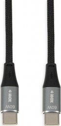 Kabel USB iBOX USB-C - USB-C 1 m Czarny (IKUTC1B)
