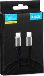 Kabel USB iBOX USB-C - USB-C 2 m Czarny (IKUTC2B)