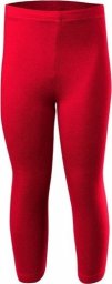  RENNWEAR Legginsy z nogawką 3/4 sportowe damskie męskie dziecięce bawełniane czerwony 110 cm