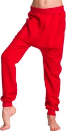  RENNWEAR Spodnie pumpy dresowe dziecięce czerwony 128-134 cm
