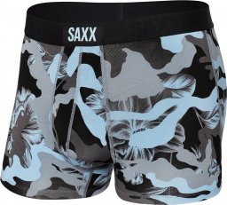  SAXX Bokserki męskie krótkie szybkoschnące SAXX VIBE Trunk kwiecisty kamuflaż - niebieskie M
