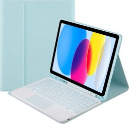  Strado Etui z klawiaturą touchpad do Apple iPad 10.9 22 TPIP22 (Niebieskie) uniwersalny