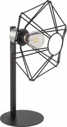 Lampa stołowa Sigma Sypialniana lampa stojąca Vario na szafkę czarna srebrna