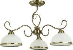 Lampa wisząca Mdeco Sufitowa lampa antyczna ELM8675/3 21QG do sypialni mosiądz