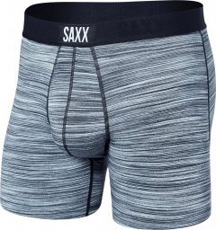  SAXX Bokserki męskie szybkoschnące SAXX VIBE Boxer Brief melanż - niebieskie M