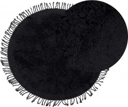  Beliani Lumarko Dywan shaggy okrągły bawełniany ⌀ 140 cm czarny BITLIS!