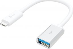 Adapter USB j5create j5create JUCX05 kabel USB 0,1 m USB 3.2 Gen 2 (3.1 Gen 2) USB C USB A Srebrny, Biały