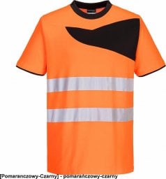  Portwest PW213 - T-Shirt ostrzegawczy PW2 - pomarańczowy-czarny M