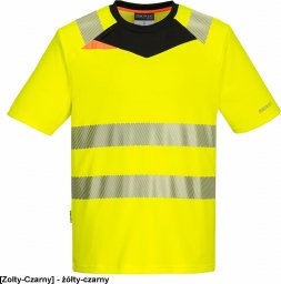  Portwest DX413 - T-Shirt ostrzegawczy DX3 z krótkim rękawem - żółty-czarny 4XL