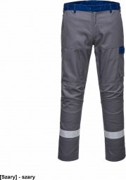  Portwest FR06 - Spodnie dwukolorowe Bizflame Ultra - szary 33