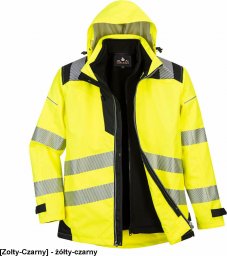 Portwest PW365 - Kurtka ostrzegawcza 3 w 1 PW3 - żółty-czarny 2XL