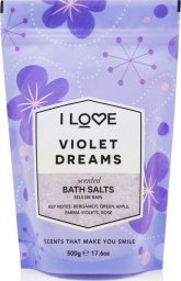 I love Scented Bath Salts kojąco-relaksująca sól do kąpieli Violet Dreams 500g