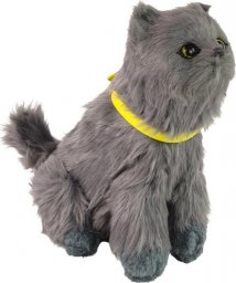  LeanToys Interaktywny Kot Kotek Pluszowy Miauczy Rusza Głową i Ogonem
