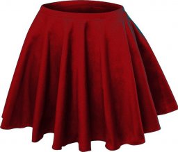  RENNWEAR Rozkloszowana spódniczka z koła - bordowy 104-110 cm