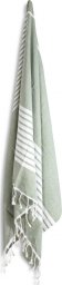  Sagaform Kocyk piknikowy lub ręcznik plażowy Ella Hamam 90 x 170 cm bawełna organiczna zielony