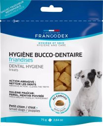  Francodex FRANCODEX Przysmak do higieny jamy ustnej o smaku kaczki dla szczeniąt i małych psów 75 g