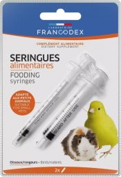  Francodex FRANCODEX Strzykawki do podawania pokarmów dla ptaków i małych ssaków (1x1ml, 1x2,5ml)